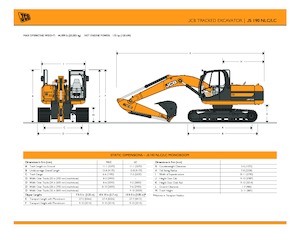 Гусеничні екскаватори JCB JS 190 NLC