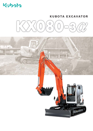 Гусеничні екскаватори Kubota KX080-3α