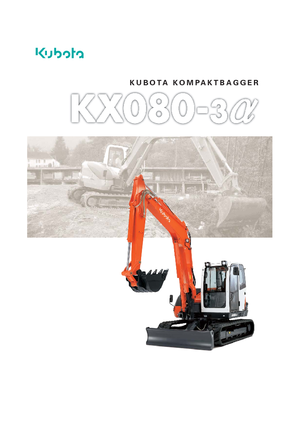 Гусеничні екскаватори Kubota KX080-3α 2PC