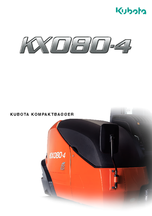 Гусеничні екскаватори Kubota KX080-4