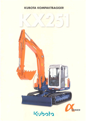 Гусеничні екскаватори Kubota KX251α
