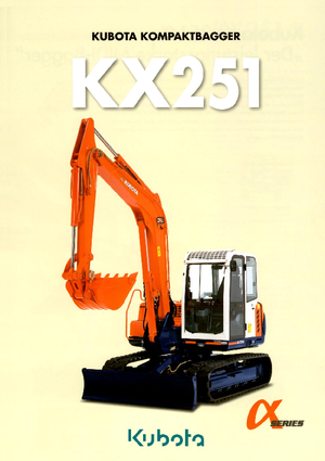 Гусеничні екскаватори Kubota KX251α