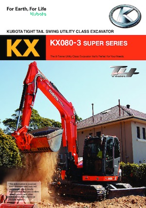 Гусеничні екскаватори Kubota KX080-3