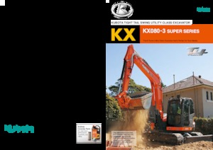 Гусеничні екскаватори Kubota KX080-3S