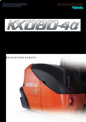 Гусеничні екскаватори Kubota KX080-4α