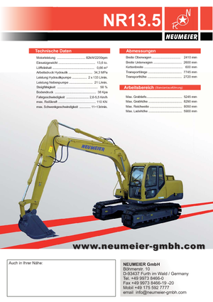 Гусеничні екскаватори Neumeier NR 13.5