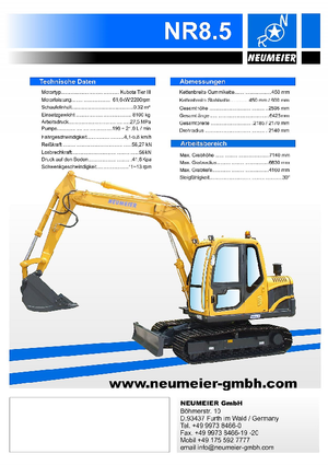 Гусеничні екскаватори Neumeier NR 8.5