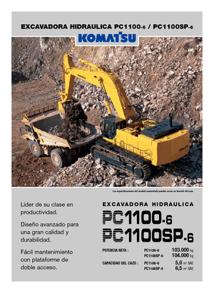 Гусеничні екскаватори Komatsu PC1100-6