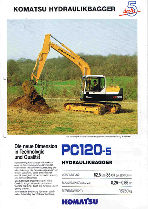 Гусеничні екскаватори Komatsu PC120-5