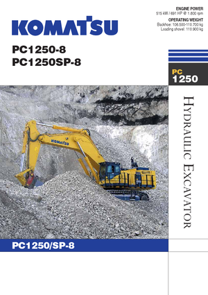 Гусеничні екскаватори Komatsu PC1250SP-8