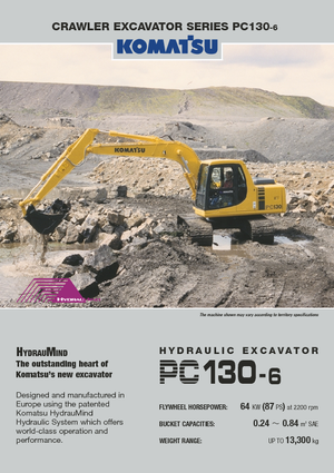 Гусеничні екскаватори Komatsu PC130-6