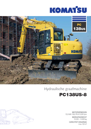 Гусеничні екскаватори Komatsu PC138US-8