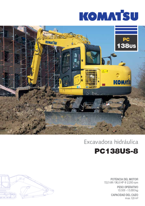 Гусеничні екскаватори Komatsu PC138US-8