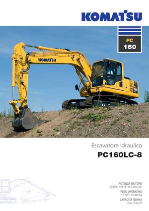 Гусеничні екскаватори Komatsu PC160LC-8