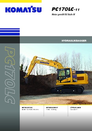 Гусеничні екскаватори Komatsu PC170LC-11