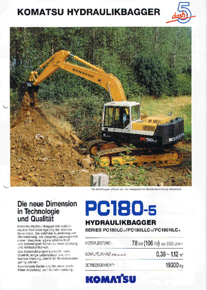 Гусеничні екскаватори Komatsu PC180LC-6 activ