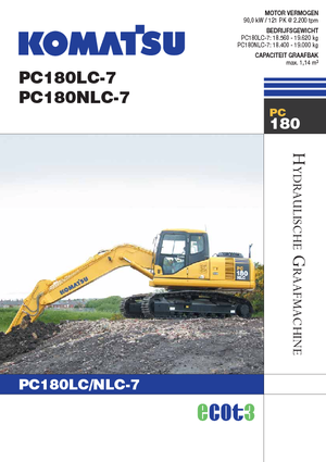 Гусеничні екскаватори Komatsu PC180LC-7