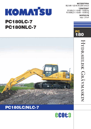 Гусеничні екскаватори Komatsu PC180LC-7