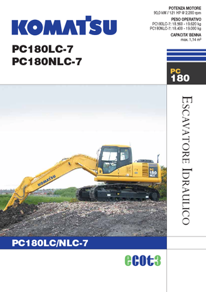 Гусеничні екскаватори Komatsu PC180LC-7
