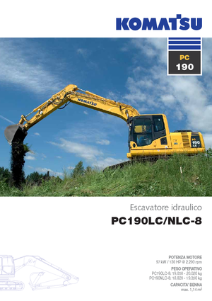 Гусеничні екскаватори Komatsu PC190-8 LC