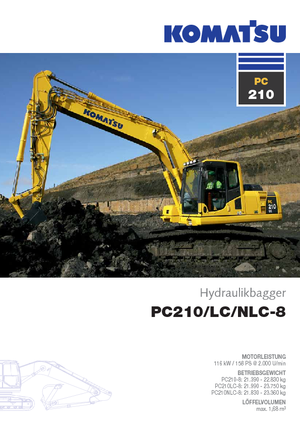 Гусеничні екскаватори Komatsu PC210-8