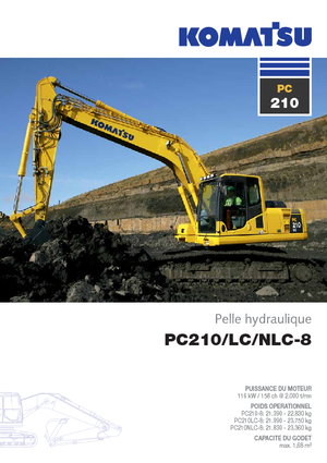 Гусеничні екскаватори Komatsu PC210-8