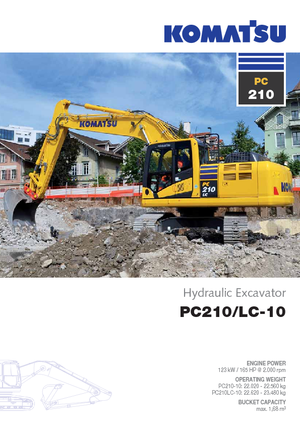 Гусеничні екскаватори Komatsu PC210-10