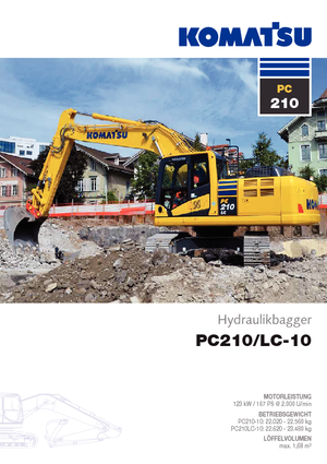 Гусеничні екскаватори Komatsu PC210-10