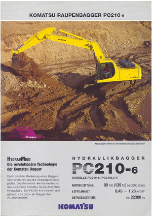 Гусеничні екскаватори Komatsu PC210LC-6 active Plus