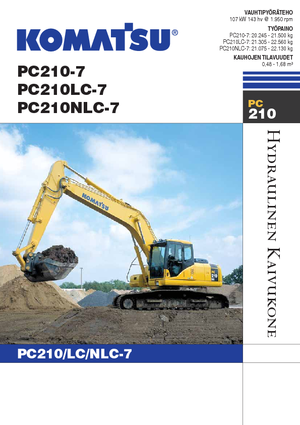 Гусеничні екскаватори Komatsu PC210NLC-7