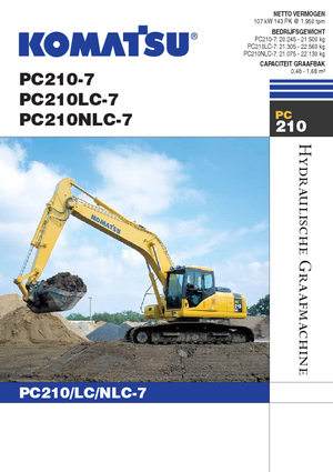 Гусеничні екскаватори Komatsu PC210NLC-7