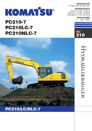 Гусеничні екскаватори Komatsu PC210NLC-7