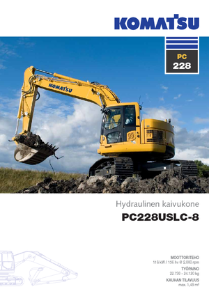 Гусеничні екскаватори Komatsu PC228US-LC-8