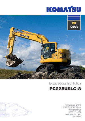 Гусеничні екскаватори Komatsu PC228US-LC-8