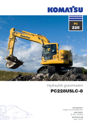 Гусеничні екскаватори Komatsu PC228US-LC-8