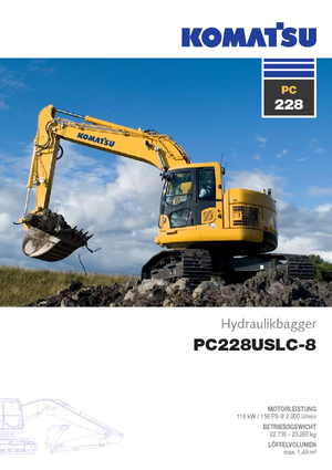 Гусеничні екскаватори Komatsu PC228US-LC-8