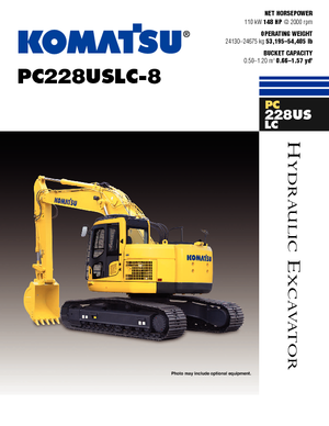 Гусеничні екскаватори Komatsu PC228US-LC-8