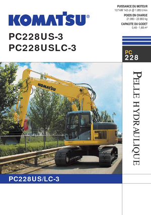 Гусеничні екскаватори Komatsu PC228US-LC-3