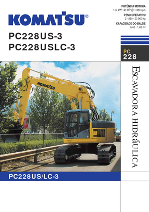 Гусеничні екскаватори Komatsu PC228US-LC-3