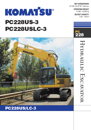 Гусеничні екскаватори Komatsu PC228US-LC-3