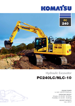 Гусеничні екскаватори Komatsu PC240LC-10