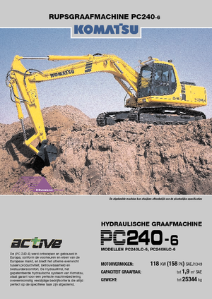 Гусеничні екскаватори Komatsu PC240NLC-6 active Plus