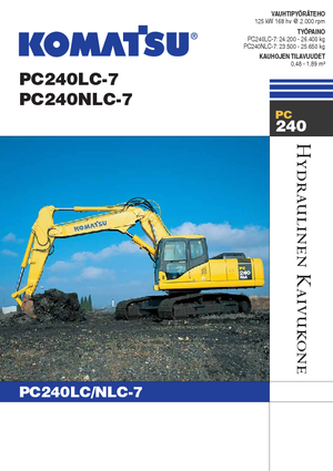 Гусеничні екскаватори Komatsu PC240LC-7