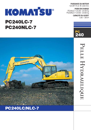 Гусеничні екскаватори Komatsu PC240LC-7