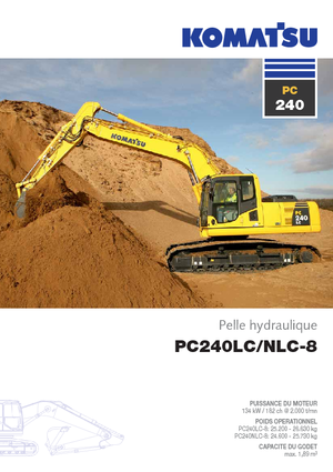 Гусеничні екскаватори Komatsu PC240NLC-8