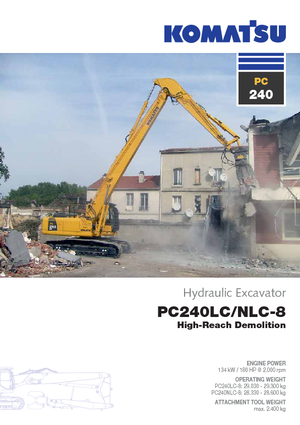 Гусеничні екскаватори Komatsu PC240LC-8