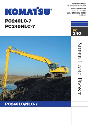 Гусеничні екскаватори Komatsu PC240NLC-7