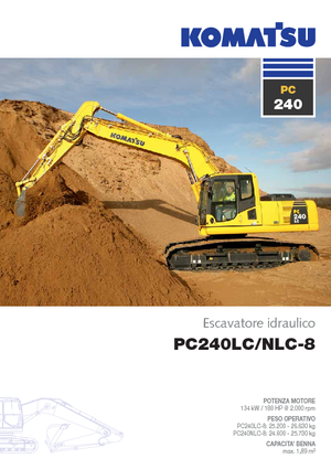 Гусеничні екскаватори Komatsu PC240NLC-8