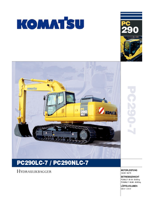 Гусеничні екскаватори Komatsu PC290LC-7