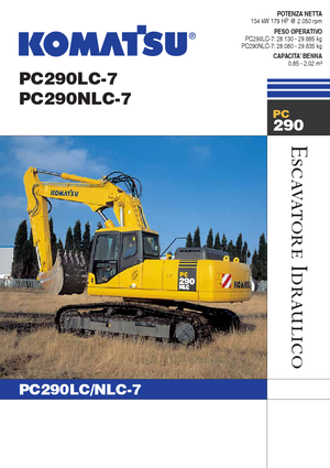 Гусеничні екскаватори Komatsu PC290LC-7